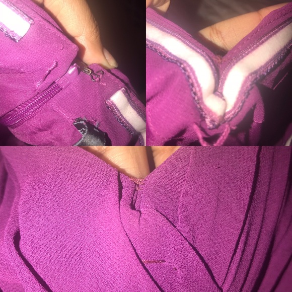 Deep Plum BILL LEVKOFF Gown - Picture 5 of 6